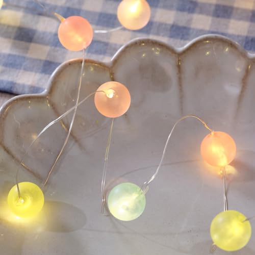 Lights4fun 20er Micro LED Kugel Lichterkette Bunt Warmweiß Timer Batterie Deko Lichterkette Innen Osterdeko Lichterkette Deko Ostern Tischdeko Lights4fun 20er Micro LED Kugel Lichterkette Bunt Warmweiß Timer Batterie Deko Lichterkette Innen Osterdeko Lichterkette Deko Ostern Tischdeko von Lights4fun