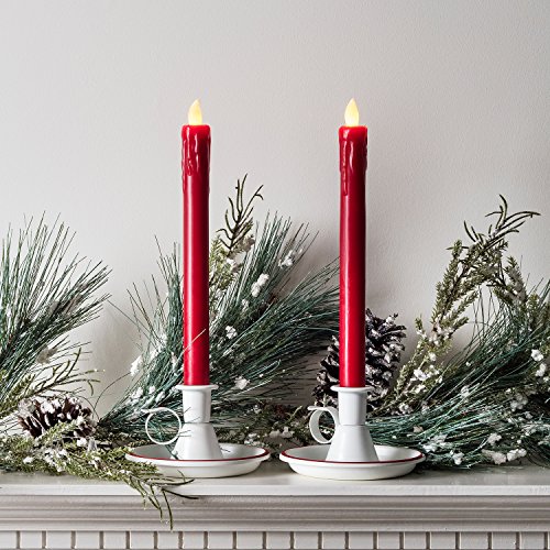 Lights4fun 2er Set Echtwachs Tafelkerzen Stabkerzen rot Adventskranz Kerzen Advent Lights4fun 2er Set Echtwachs Tafelkerzen Stabkerzen rot Adventskranz Kerzen Advent von Lights4fun