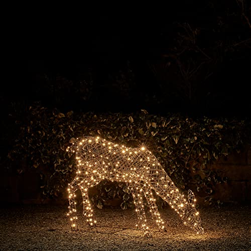 Lights4fun 3-in-1 Studley LED Rattan Rentier REH Figur 1m Timer Weihnachtsbeleuchtung Außen und Innen Lights4fun 3-in-1 Studley LED Rattan Rentier REH Figur 1m Timer Weihnachtsbeleuchtung Außen und Innen von Lights4fun