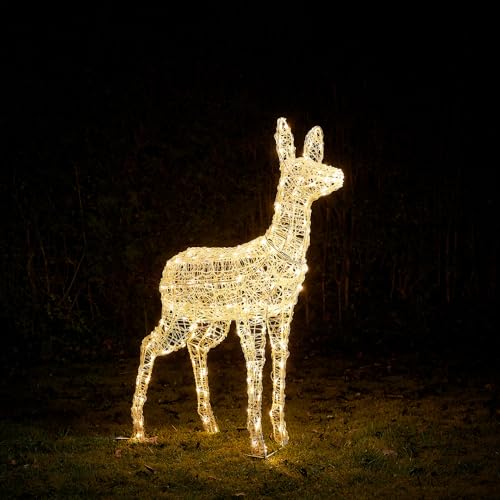 Lights4fun 3-in-1 Swinsty LED Rentier Figur Mutter 105cm Timer Weihnachtsbeleuchtung Außen und Innen Lights4fun 3-in-1 Swinsty LED Rentier Figur Mutter 105cm Timer Weihnachtsbeleuchtung Außen und Innen von Lights4fun