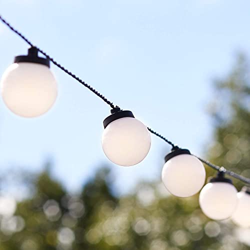 Lights4fun 30er LED Party Lichterkette warmweiß strombetrieben Timer Innen und Außen Kugeln Glühbirnen Lights4fun 30er LED Party Lichterkette warmweiß strombetrieben Timer Innen und Außen Kugeln Glühbirnen von Lights4fun