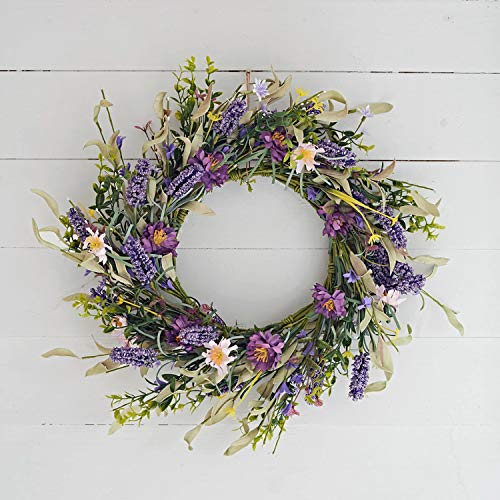 Lights4fun 33cm Künstlicher Kranz Blumen Frühlingskranz Frühlingsdeko Türkranz Lavendel Deko Frühling Ostern Sommerblumen Lights4fun 33cm Künstlicher Kranz Blumen Frühlingskranz Frühlingsdeko Türkranz Lavendel Deko Frühling Ostern Sommerblumen von Lights4fun