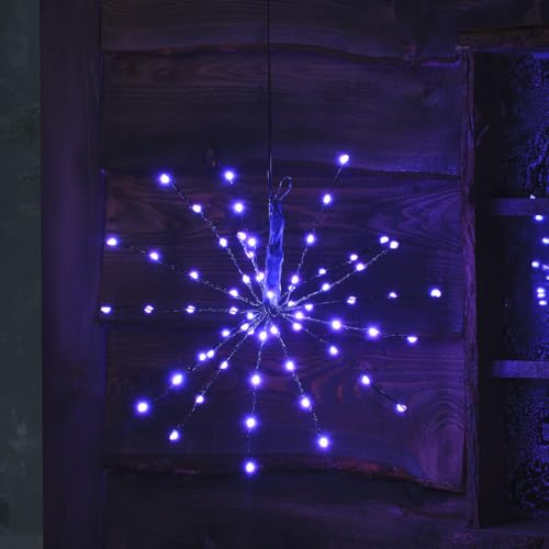Lights4fun 36cm LED Starburst Weihnachtsdeko mit Fernbedienung Farbauswahl Timer Weihnachtsdeko Außen bunt Outdoor Lichterkette mit Farbwechsel von Lights4fun