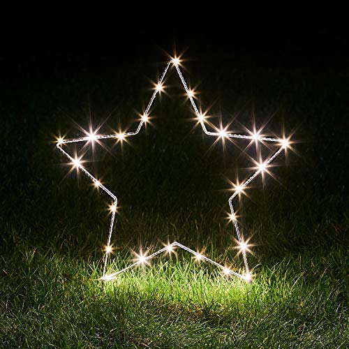 Lights4fun 4X 25er Micro LED Osby Stern mit Timer warmweiß Batteriebetrieben Außen & Innen Lights4fun 4X 25er Micro LED Osby Stern mit Timer warmweiß Batteriebetrieben Außen & Innen von Lights4fun