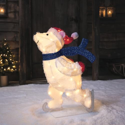 Lights4fun 78cm LED schlittschuhfahrender Eisbär Figur innen und außen Weihnachtsfigur Weihnachtsdeko Weihnachtsbeleuchtung Außen Eisbär Figur Lights4fun 78cm LED schlittschuhfahrender Eisbär Figur innen und außen Weihnachtsfigur Weihnachtsdeko Weihnachtsbeleuchtung Außen Eisbär Figur von Lights4fun