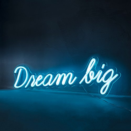 Lights4fun Dream Big LED Neon Leuchtschriftzug von Lights4fun
