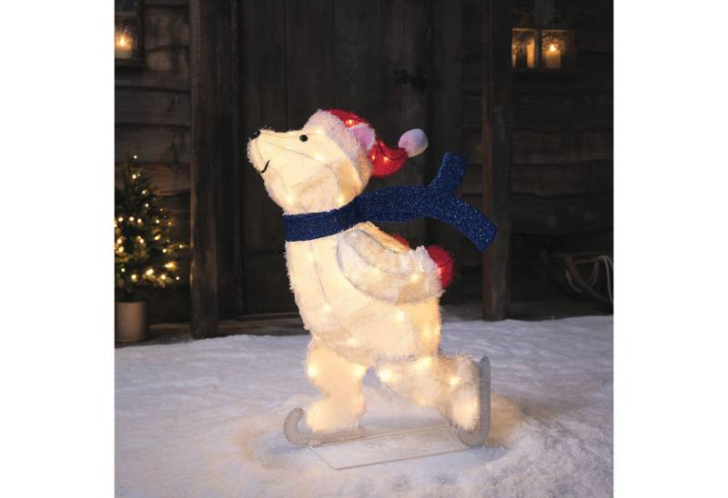 Lights4fun LED-Dekofigur 78cm LED Weihnachtsfigur außen Papa Eisbär Lights4fun LED-Dekofigur 78cm LED Weihnachtsfigur außen Papa Eisbär von Lights4fun