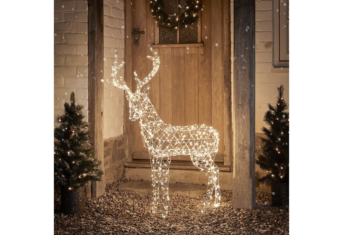 Lights4fun LED-Dekofigur LED-Rentier Hirsch L Duchy Lights4fun LED-Dekofigur LED-Rentier Hirsch L Duchy von Lights4fun