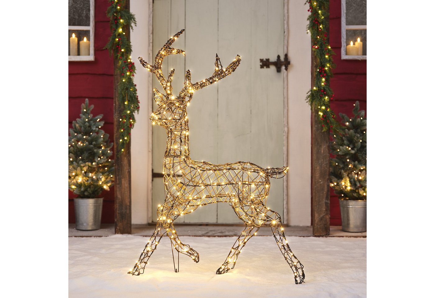Lights4fun LED-Dekofigur LED‑Rentier Hirsch L Studley Lights4fun LED-Dekofigur LED‑Rentier Hirsch L Studley von Lights4fun