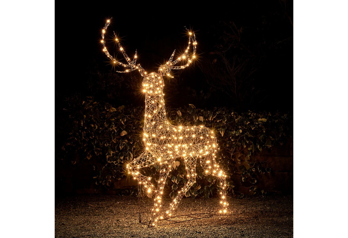 Lights4fun LED-Dekofigur LED-Rentier Hirsch XL Studley Lights4fun LED-Dekofigur LED-Rentier Hirsch XL Studley von Lights4fun