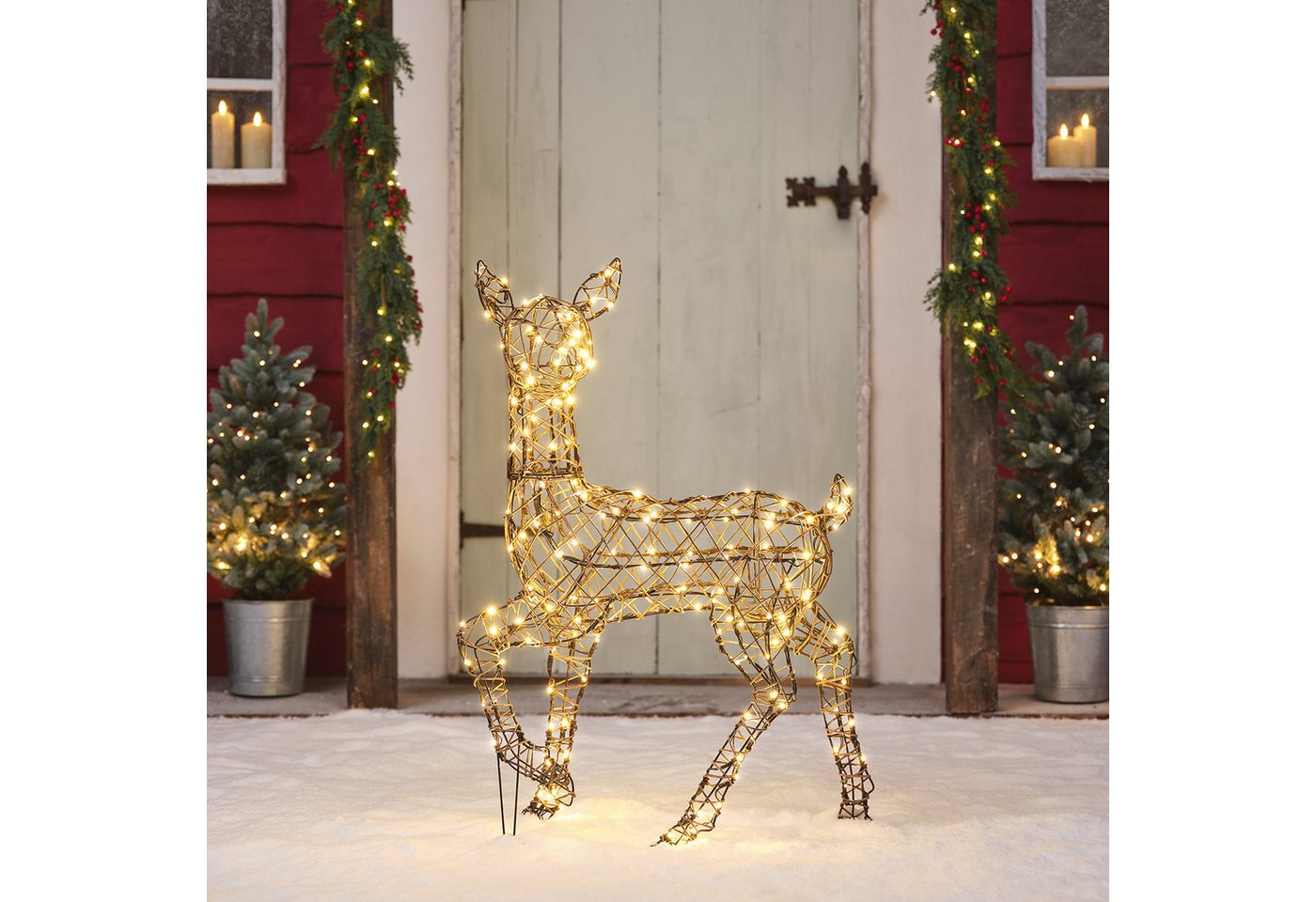 Lights4fun LED-Dekofigur LED‑Rentier Hirschkuh L Studley Lights4fun LED-Dekofigur LED‑Rentier Hirschkuh L Studley von Lights4fun