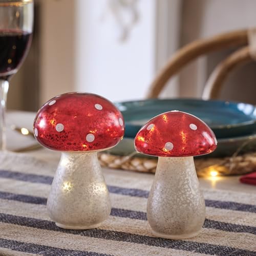 Lights4fun LED Pilze Glas Mini Fliegenpilze warmweiß Batterie Glas Weihnachtsdeko Rot Pilz Deko Innen Pilz Lampe Mushroom Lamp Lights4fun LED Pilze Glas Mini Fliegenpilze warmweiß Batterie Glas Weihnachtsdeko Rot Pilz Deko Innen Pilz Lampe Mushroom Lamp von Lights4fun