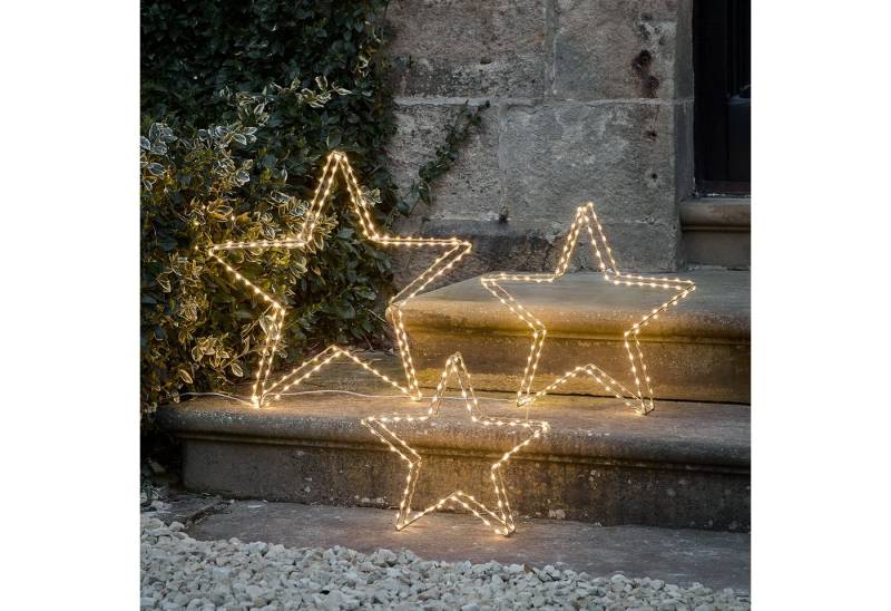 Lights4fun LED-Stern für außen 3er Set Micro LED Sterne Lights4fun LED-Stern für außen 3er Set Micro LED Sterne von Lights4fun
