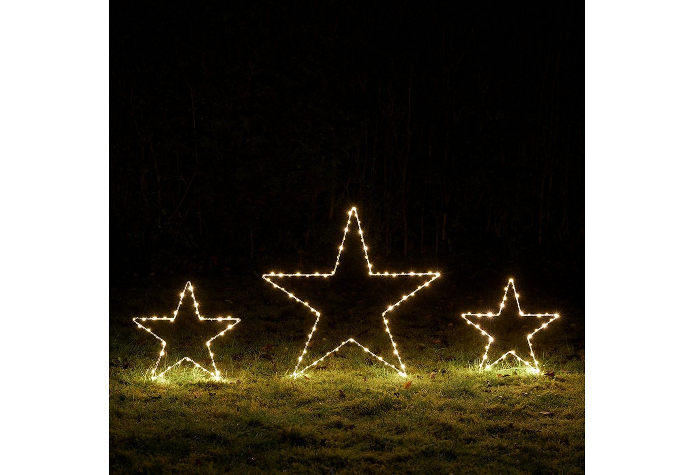 Lights4fun LED-Stern für außen 3er Set Osby LED Stern Stableuchten Weihnachtsdeko außen Lights4fun LED-Stern für außen 3er Set Osby LED Stern Stableuchten Weihnachtsdeko außen von Lights4fun