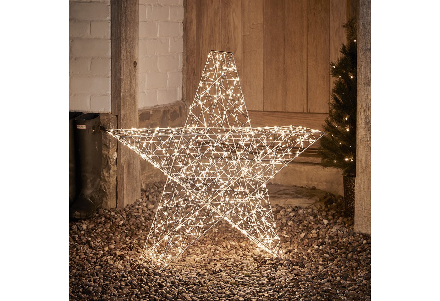 Lights4fun LED-Stern für außen 82cm Bicolor LED Stern Weihnachtsdeko außen Lights4fun LED-Stern für außen 82cm Bicolor LED Stern Weihnachtsdeko außen von Lights4fun