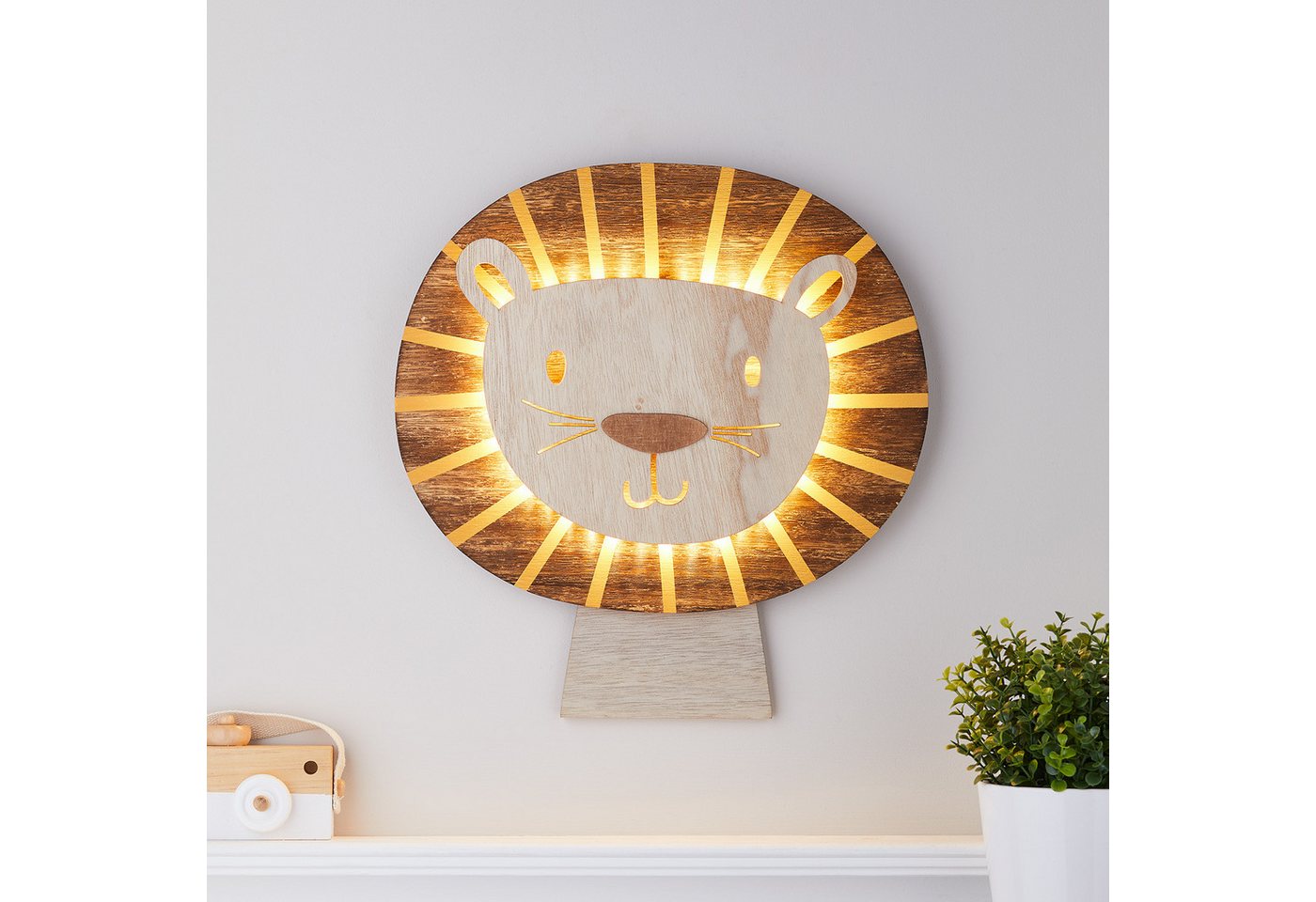 Lights4fun LED Wandleuchte Löwen Wandlampe Kinderzimmer Lights4fun LED Wandleuchte Löwen Wandlampe Kinderzimmer von Lights4fun