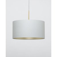 Gletscher Grau Leinen Champagner Futter Lampenschirm Gletscher Grau Leinen Champagner Futter Lampenschirm von LightsOfLondon