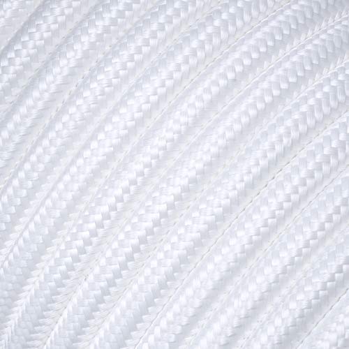 10 Meter - Textilkabel für Lampe, Stoffkabel 2-adrig (2x0,75mm²) Weiß von Lightstock