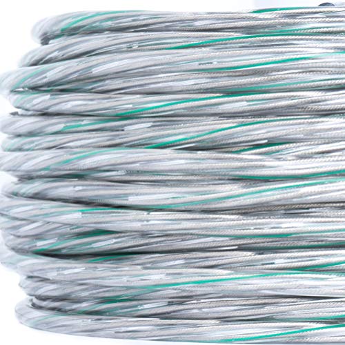 PVC/PVC Rundkabel, Schlauchleitung transparent (Schutzleiter grün markiert), 230V, 3x0,75mm² - Made in EU - 20 Meter von Lightstock