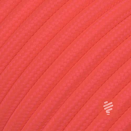 Textilkabel für Lampe, Rundkabel, dreiadrig (3x0.75mm²), Fuchsia-Pink - 10 Meter von Lightstock