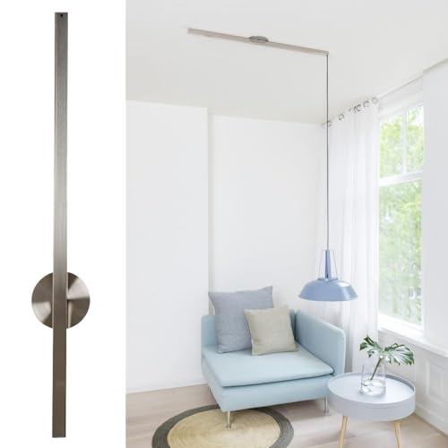 Lightswing Single Aufhängesystem für eine Hängelampe - Edelstahl 90cm - Müheloses Schieben, Drehen und vorübergehendes Abnehmen der Pendelleuchte - Einfache Installation - Hängelampe Esstisch von Lightswing