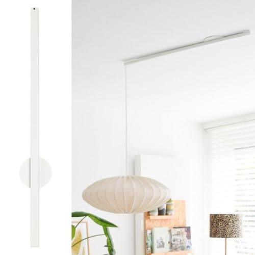 Lightswing Single Aufhängesystem für eine Hängelampe - Mattweiss 90cm, Bewegen Sie Ihre Hängeleuchte mühelos - Einfache Installation - Hängelampe Esstisch - Pendelleuchte Esstisch - Pendellampe von Lightswing