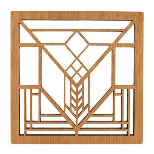 Frank Lloyd Wright Lake Geneva Hardwood Trivet by Lightwave von Lightwave