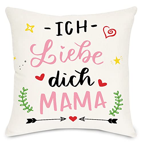 Lightzz Geschenke für Mama, Geschenke zum Muttertag, 45 x 45cm Kissenbezug mit Taschen, Geschenk für Mama, Schwiegermutter von Lightzz