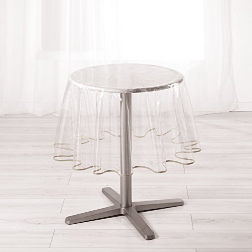 douceur d'Intérieur 180 cm, Uni, Kristall 15/100e Garten Biais Tischdecke rund, Taupe douceur d'Intérieur 180 cm, Uni, Kristall 15/100e Garten Biais Tischdecke rund, Taupe von Douceur d'Intérieur