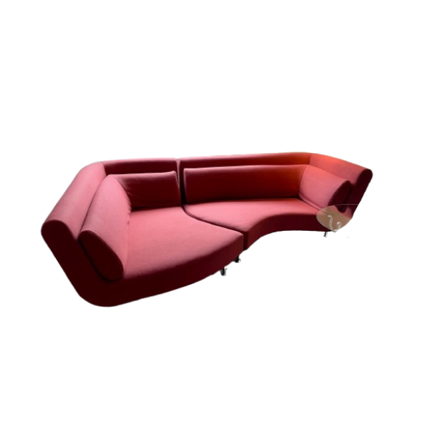 Francois Bauchet 4-Sitzer Sofa Yang aus roter Wolle, Ligne Roset von Ligne Roset