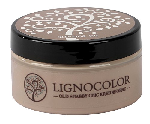 Lignocolor 100ml Kreidefarbe (Shades) Shabby Chic Lack Landhaus Stil Vintage Look Chalky finish von Lignocolor