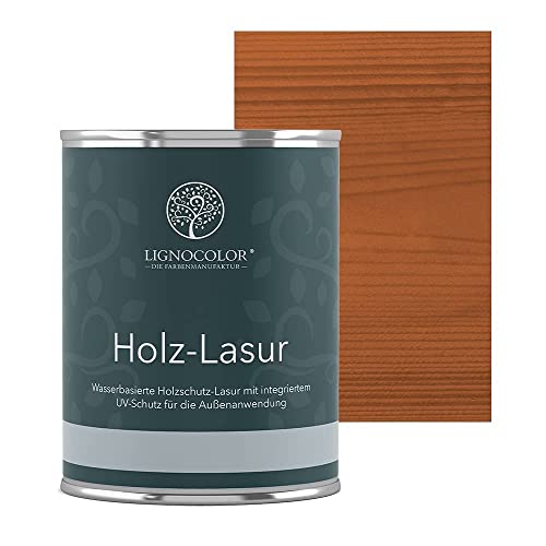 Lignocolor® Holzlasur (750ml Kiefer) schützende Lasur für Außen & Innen Wasserbasis von Lignocolor