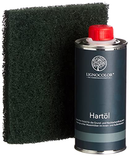 Lignocolor Hartöl - spezielles Holzöl zur Behandlung von Hölzern im Innen- & Außenbereich (250 ml, Natur transparent) von Lignocolor