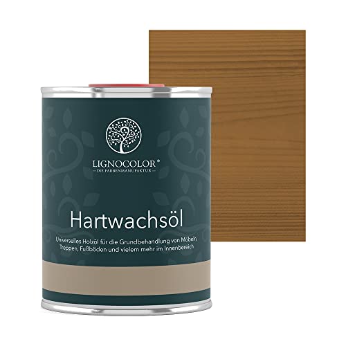 Lignocolor Hartwachsöl (1 L, Eiche) Holzöl für den Innenbereich von Lignocolor