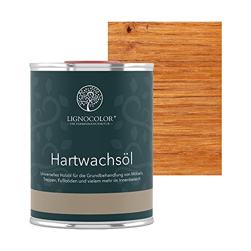 Lignocolor Hartwachsöl Holzöl für den Innenbereich (1 L, Kirschbaum) von Lignocolor