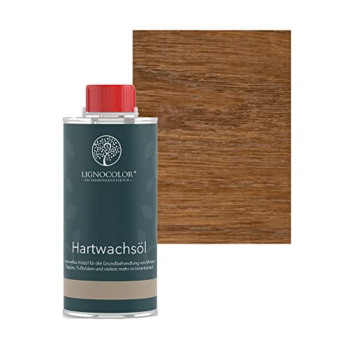 Lignocolor Hartwachsöl Holzöl für den Innenbereich (250 ml, Braun) von Lignocolor
