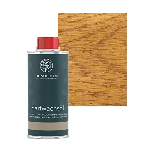 Lignocolor Hartwachsöl Holzöl für den Innenbereich (250 ml, Eiche Gold) von Lignocolor