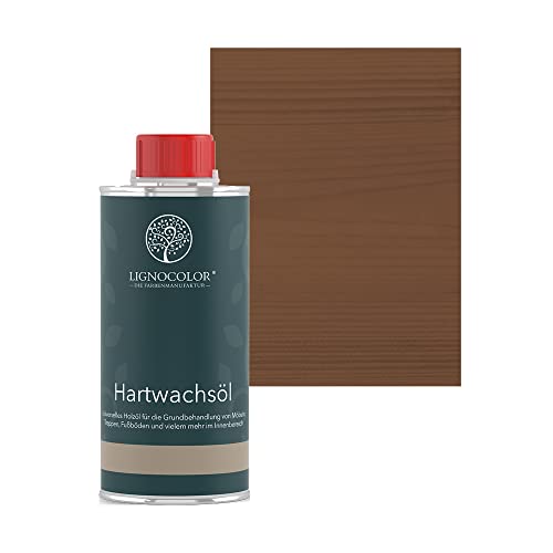 Lignocolor Hartwachsöl (250 ml, Eiche dunkel) Holzöl für den Innenbereich von Lignocolor