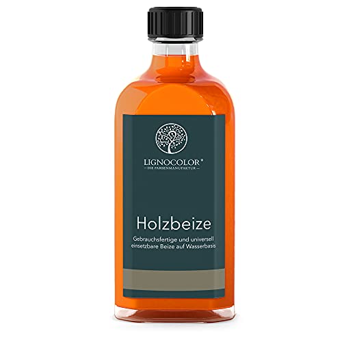 Lignocolor Holzbeize (100 ml, Kirschbaum hell) umweltfreundliche Beize auf Wasserbasis Holz von Lignocolor