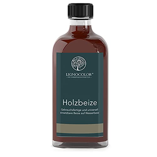 Lignocolor Holzbeize (100 ml, Mahagoni) umweltfreundliche Beize auf Wasserbasis für Holz von Lignocolor