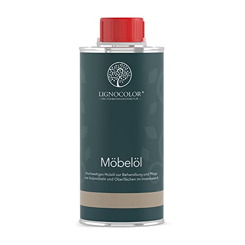 Lignocolor Möbelöl - hochwertiges und natürliches Holzöl für den Innenbereich (250 ml, Natur) von Lignocolor