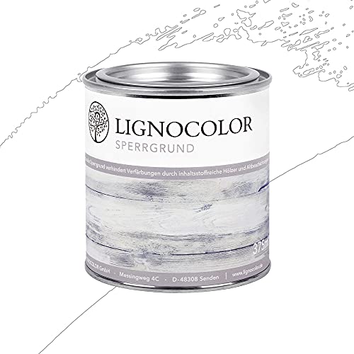 Lignocolor Sperrgrund (Weiss, 375 ml) auf Wasserbasis Isoliergrund Kreidefarbe 375ml von Lignocolor