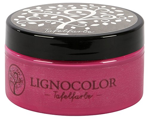 Lignocolor Tafelfarbe Tafellack echter Tafel-Look 100ml (Pinky 10) von Lignocolor