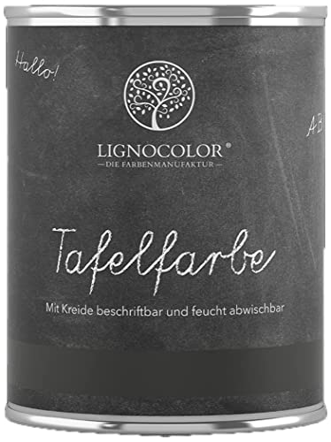 Lignocolor Tafelfarbe Tafellack echter Tafel-Look 750ml (Blackboard 01) NEU von Lignocolor