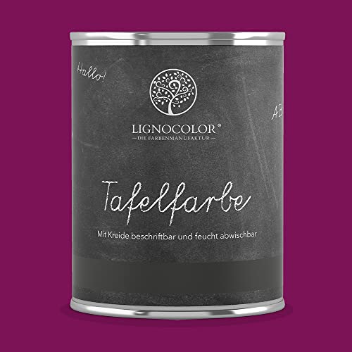 Lignocolor Tafelfarbe Tafellack echter Tafel-Look 750ml (Pinky 10) von Lignocolor