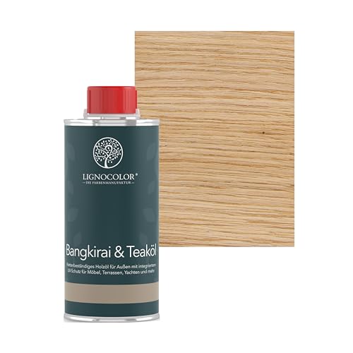Lignocolor Teaköl | Holzöl für Gartenmöbel und Holz im Außenbereich | Holzschutz (250 ml, Farblos) von Lignocolor