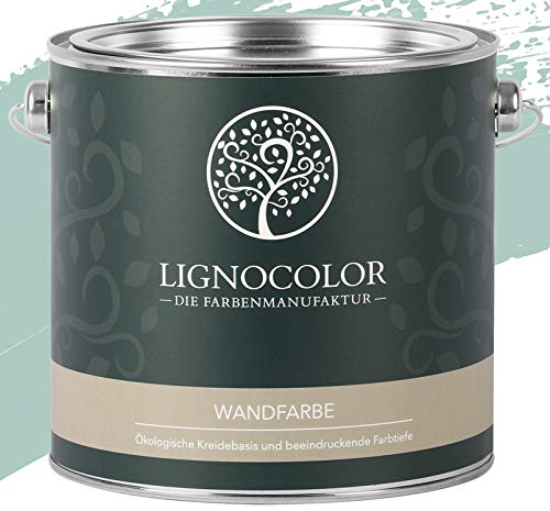 Lignocolor Wandfarbe Innenfarbe Deckenfarbe Kreidefarbe edelmatt 2,5 L (Mermaid) von Lignocolor