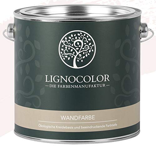 Lignocolor Wandfarbe Innenfarbe Deckenfarbe Kreidefarbe edelmatt 2,5 L (Porcelain) von Lignocolor