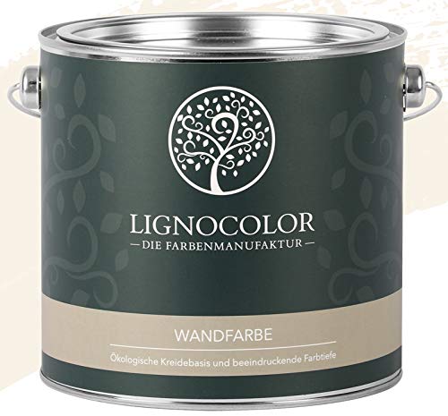 Lignocolor Wandfarbe Innenfarbe Deckenfarbe Kreidefarbe edelmatt 2,5 L (Powder) von Lignocolor