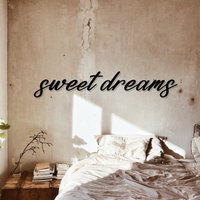 Süße Träume Schild, Süße Holz Wandkunst, Wandschild, Großes Schlafzimmer Wanddekor Über Dem Bett, Bett Dekor, Wanddekoration von LignousLaser